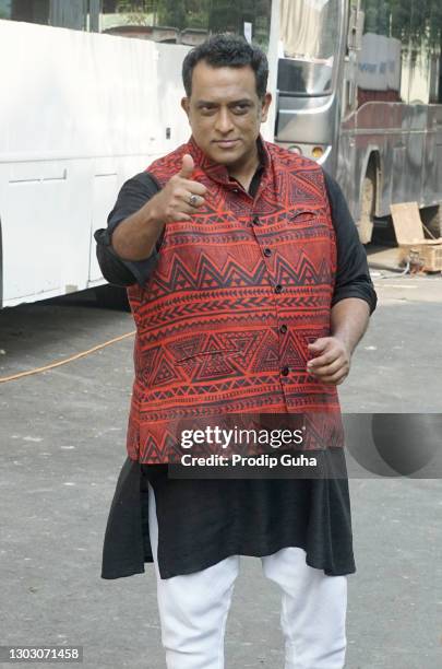 Anurag Basu attends the Film City Studio for the TV reality show "Super Dance- Chapter 4" on February 19, 2021 in Mumbai, India.