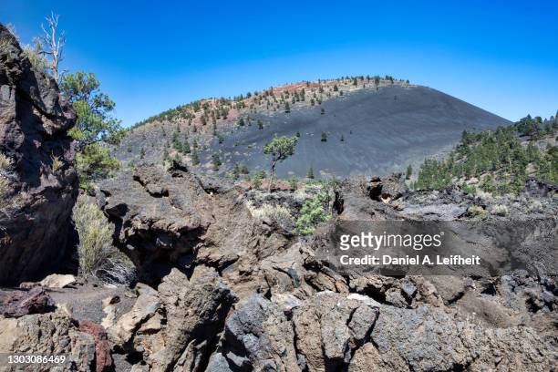sunset crater volcano national monument - flagstaff arizona - fotografias e filmes do acervo