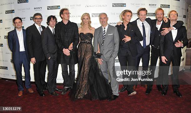 Actor Sebastian Armesto, screenwriter John Orloff, actors Edward Hogg, David Thewlis, Joely Richardson, director Roland Emmerich, actors Jamie...