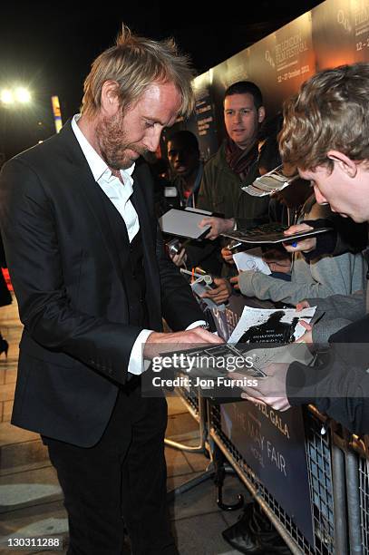 Rhys Ifans attends the 'Anonymous' premiereat The 55th BFI London Film Festival at Empire Leicester Square on October 25, 2011 in London, England.