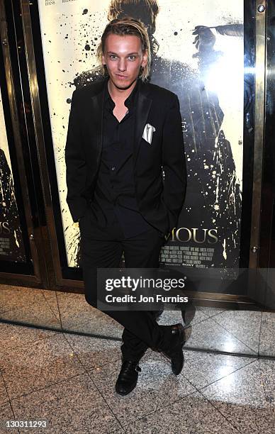 Jamie Campbell Bower attends the 'Anonymous' premiereat The 55th BFI London Film Festival at Empire Leicester Square on October 25, 2011 in London,...