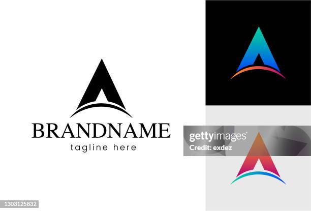 a logo set - letter a logo stock illustrations