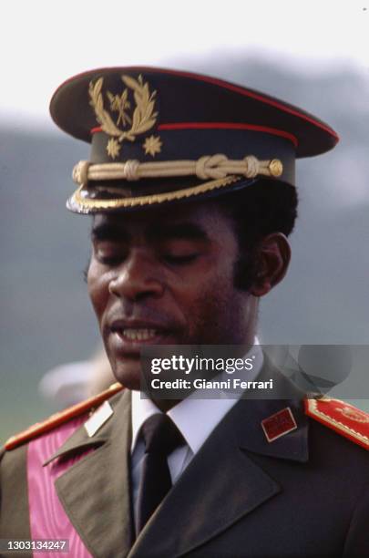 The President of Equatorial Guinea, Teodoro Obiang Nguema, Malabo, 1979.