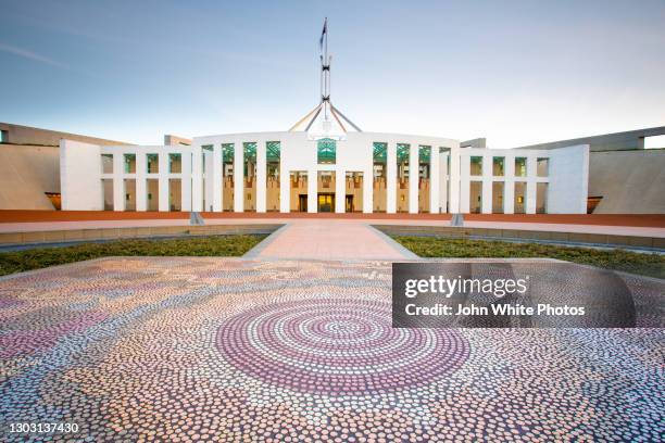 federal parliament house of australia. canberra. capital of australia. australian capital territory. australia. - australian government stock-fotos und bilder