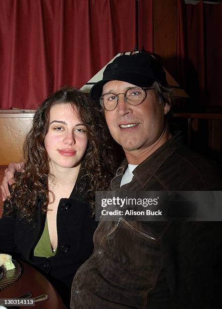 Caley Chase and Chevy Chase during 2005 Sundance Film Festival - "Ring of Fire: The Emile Griffith Story" Premiere at Prospector Theatre in Park...