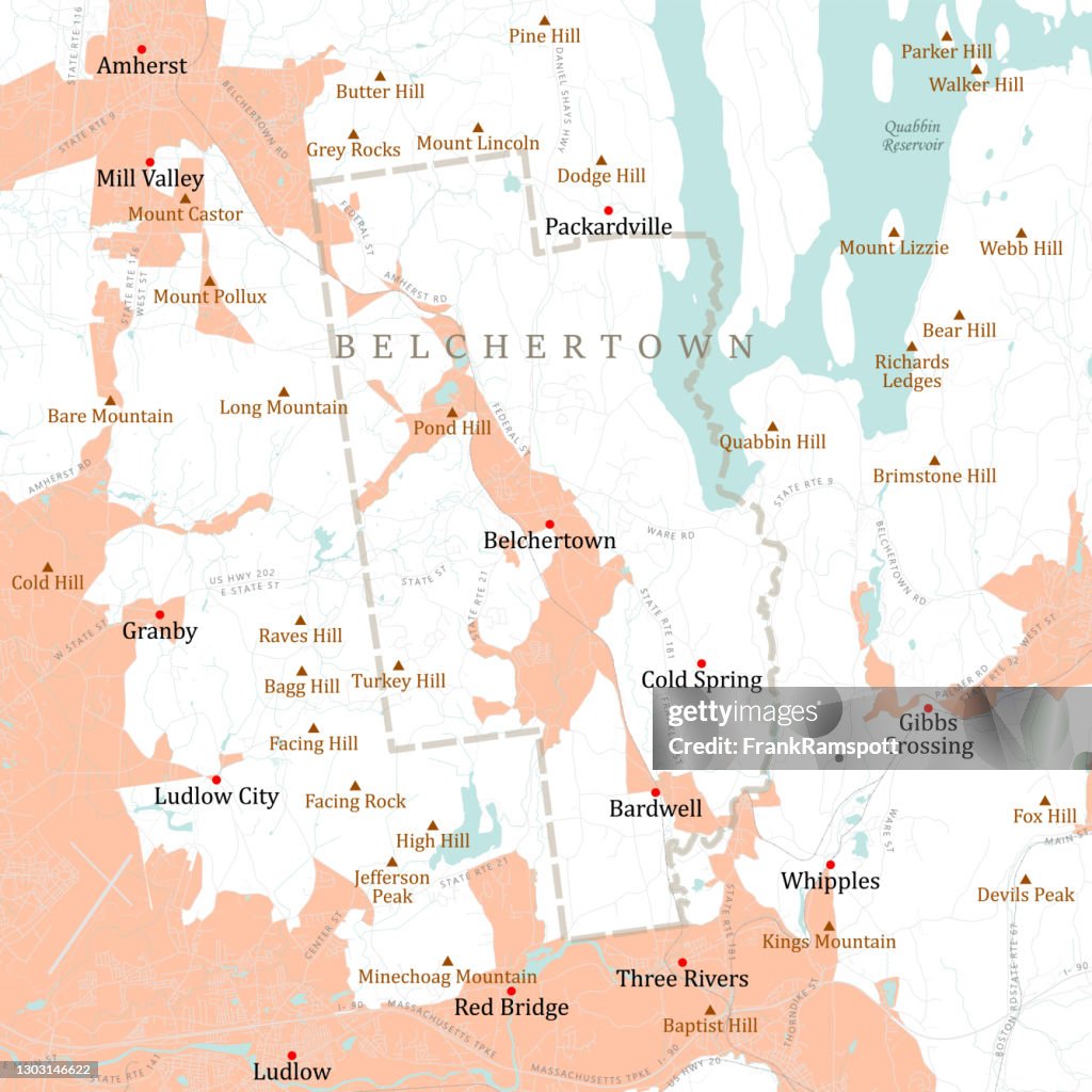 MA_Hampshire_Belchertown_VectorRoadMap