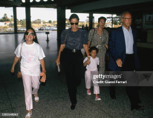 Isabel Preysler, known under the title given to her by her ex-husband Julio Iglesias as "Queen of Hearts”, with her thitd husband the economist and...