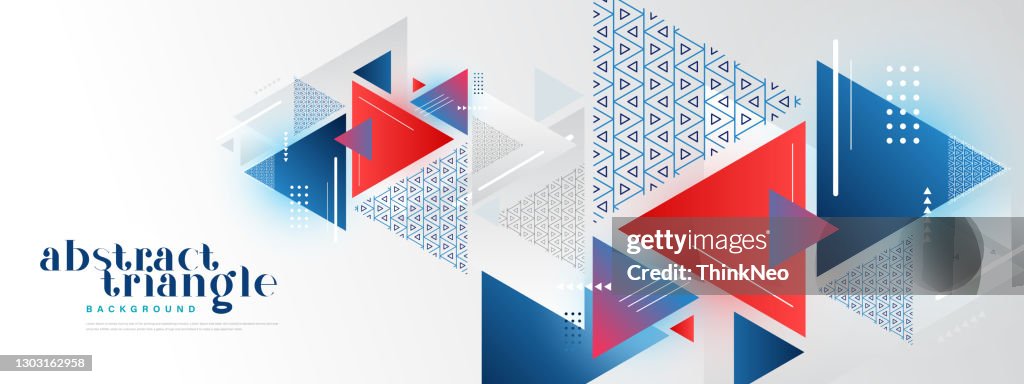 Abstract Colorful triangle background