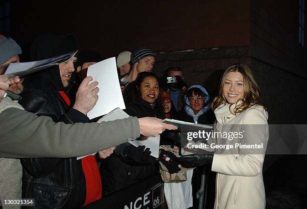 Jessica Biel during 2006 Sundance Film Festival - "The Illusionist" Premiere at Eccles in Park City, Utah, United States.