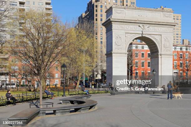 華盛頓廣場公園 - 紐約市 - washington square park 個照片及圖片檔