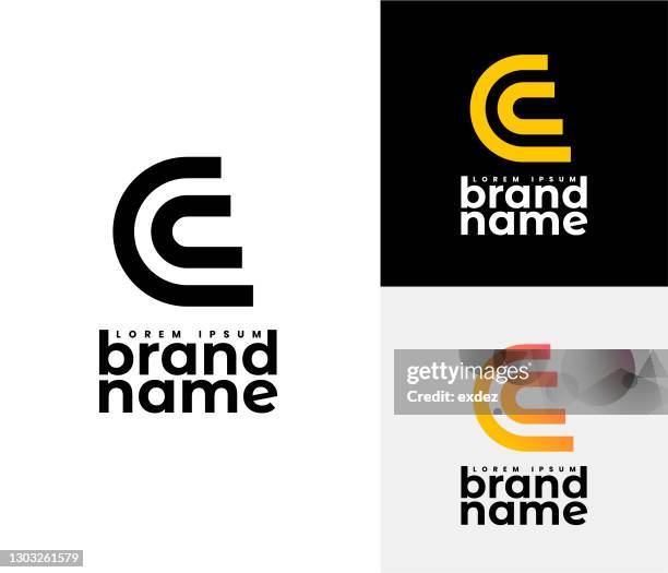 c logo-set - initials stock-grafiken, -clipart, -cartoons und -symbole