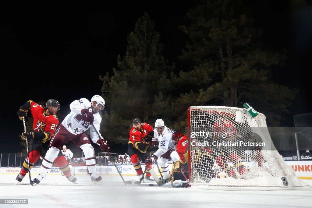 NHL Outdoors At Lake Tahoe - Vegas Golden Knights v Colorado Avalanche