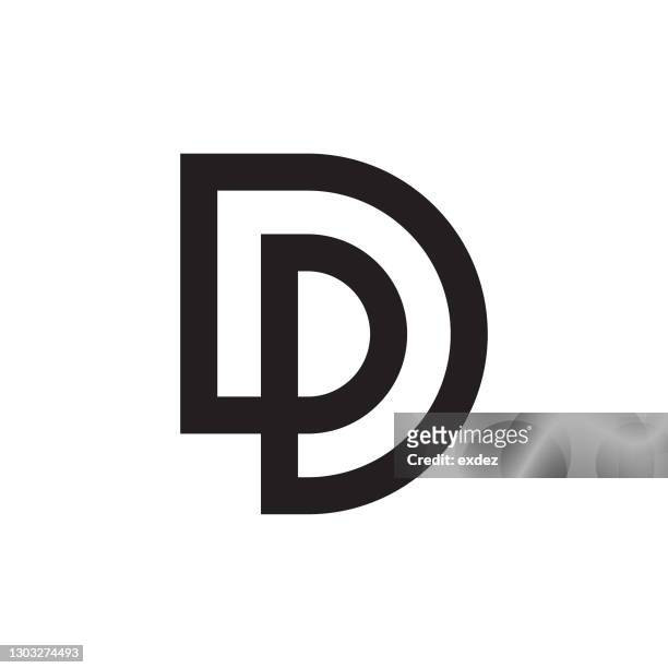 d style logo icon shape - d stock illustrations
