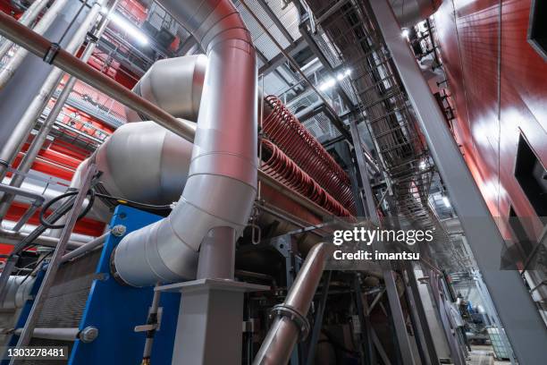 boiler room equipment - steam power stock pictures, royalty-free photos & images