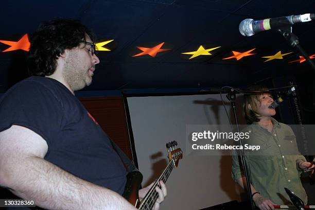 James McNew and Georgia Hubley of Yo La Tengo during 2005 Sundance Film Festival - ASCAP Music Cafe with Anna Nalick, Lori McKenna, Los Pinguos,...