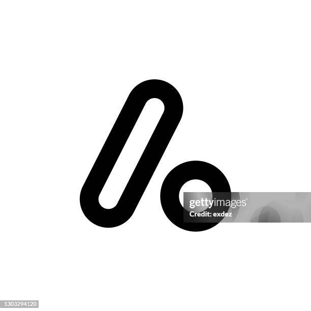 eine logo-stil-form - buchstabe a stock-grafiken, -clipart, -cartoons und -symbole