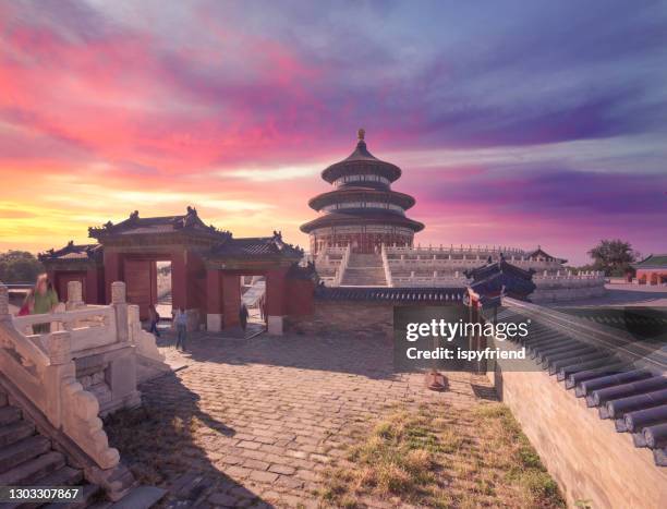 日出北京天壇 - temple of heaven 個照片及圖片檔