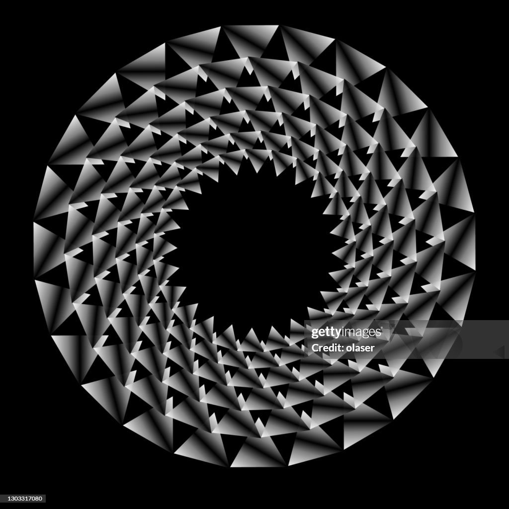 Sharpest Shape Sharp Triangle Shapes In Orbit Around Copy Space High-Res Vector ...