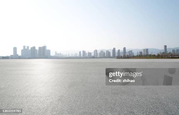 urban landscape and open space of putian city, fujian province, china - unbebautes grundstück stock-fotos und bilder