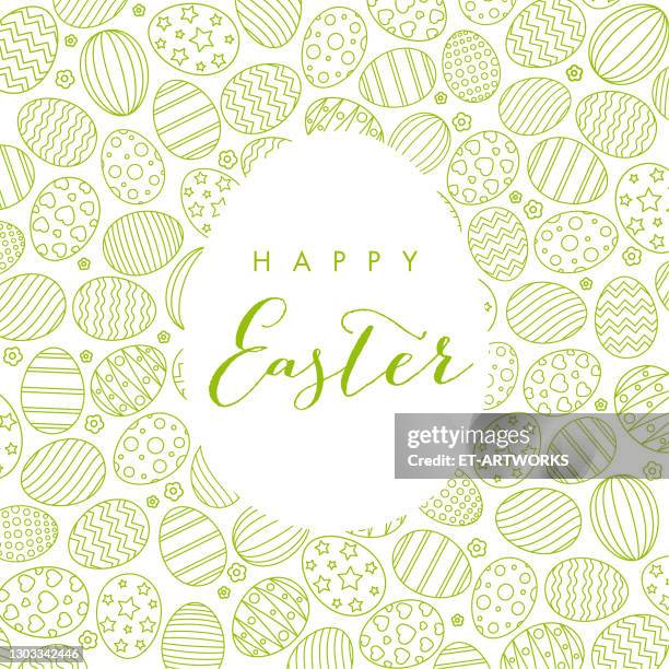 vector easter eggs - easter pattern stock illustrations