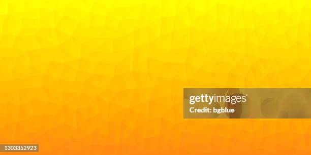 polygonal mosaic with orange gradient - abstract geometric background - low poly - yellow background stock illustrations