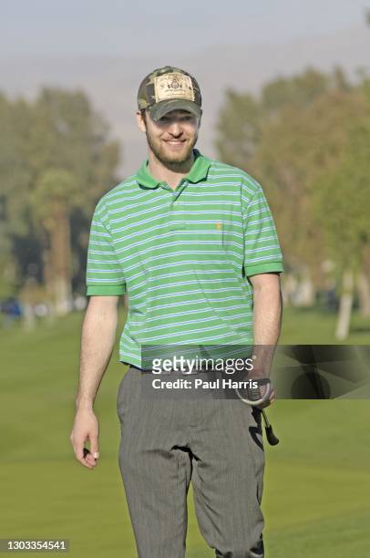 Singer, Actor Justin Timberlake Participates in the 47th Annual Bob Hope Chrysler Classic Pro Am January 18, 2006 held at the Bermuda Dune Country...