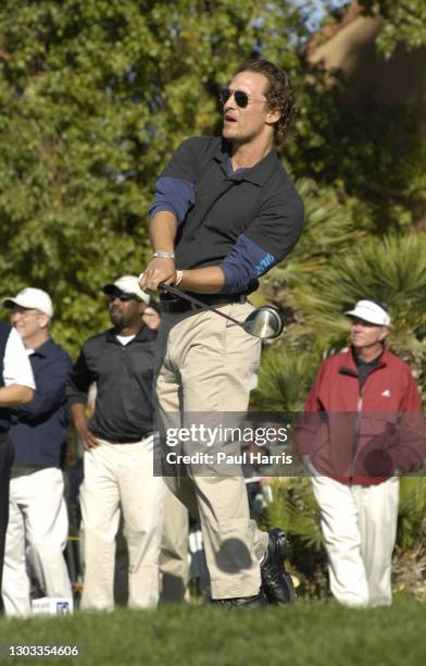 Actor Matthew McConaughey Participates in the 47th Annual Bob Hope Chrysler Classic Pro Am January 18, 2006 held at the Bermuda Dune Country Club, La...