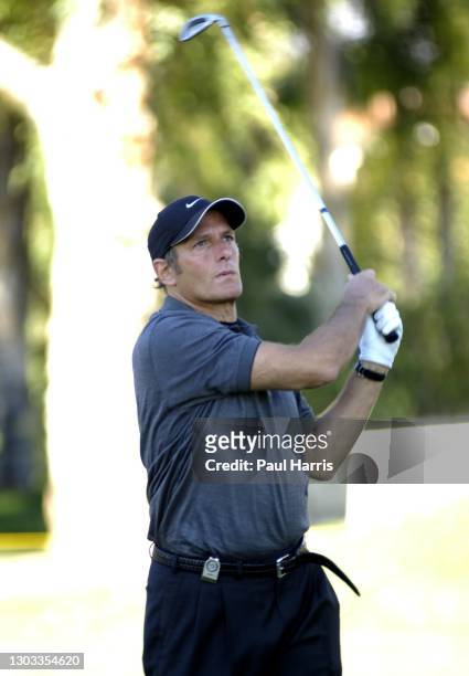 Singer Michael Bolton participates in the 47th Annual Bob Hope Chrysler Classic Pro Am January 18, 2006 held at the Bermuda Dune Country Club, La...