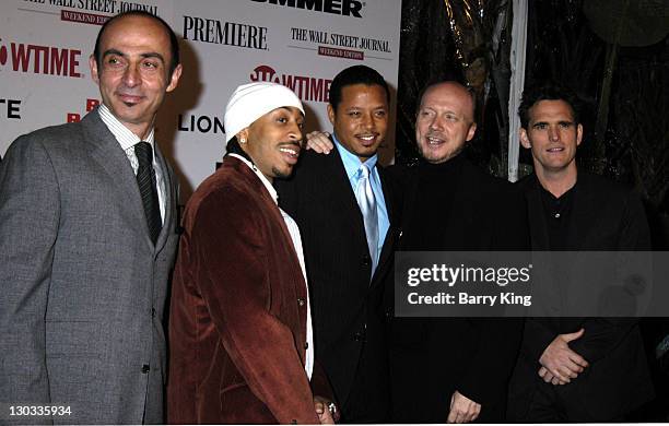 Shaun Toub, Chris "Ludacris" Bridges, Terrence Howard, writer-director Paul Haggis and Matt Dillon