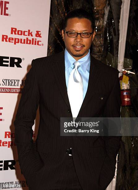 Terrence Howard during Lionsgate and Showtime Host A Celebration For The Golden Globe Nominees "Crash" and "Weeds" at Mortons in Los Angeles,...