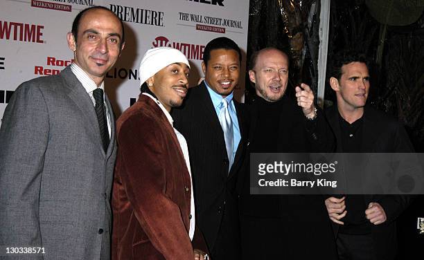 Shaun Toub, Chris "Ludacris" Bridges, Terrence Howard, writer-director Paul Haggis and Matt Dillon