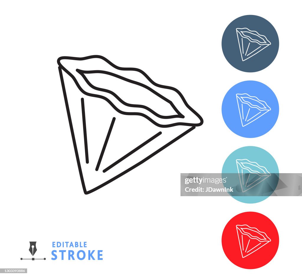 Kitchen and cooking coffee filter thin line Icon - editable stroke