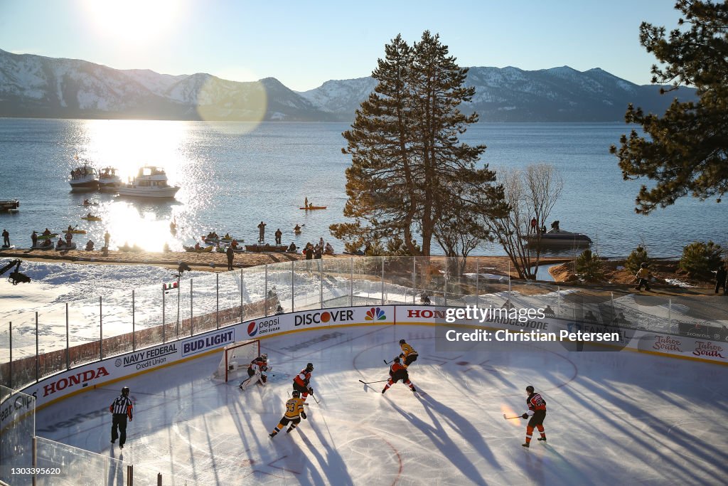 NHL Outdoors At Lake Tahoe - Philadelphia Flyers v Boston Bruins