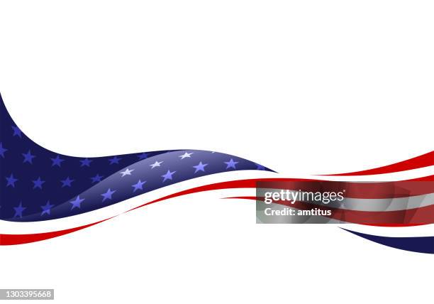 flag stars and stripes - veteran stock illustrations