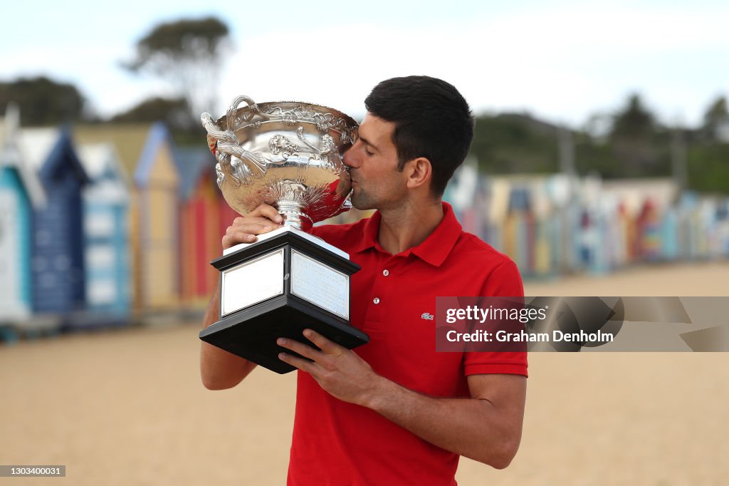 2021 Australian Open Men's Trophy Media Opportunity