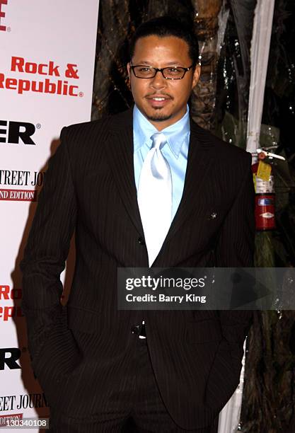 Terrence Howard during Lionsgate and Showtime Host A Celebration For The Golden Globe Nominees "Crash" and "Weeds" at Mortons in Los Angeles,...