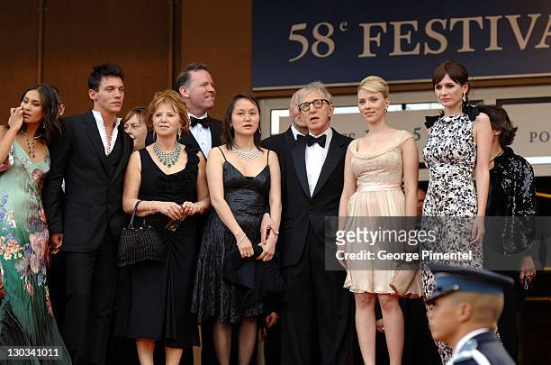 Jonathan Rhys-Meyers, Soon-Yi Previn, Woody Allen, Scarlett Johansson and Emily Mortimer