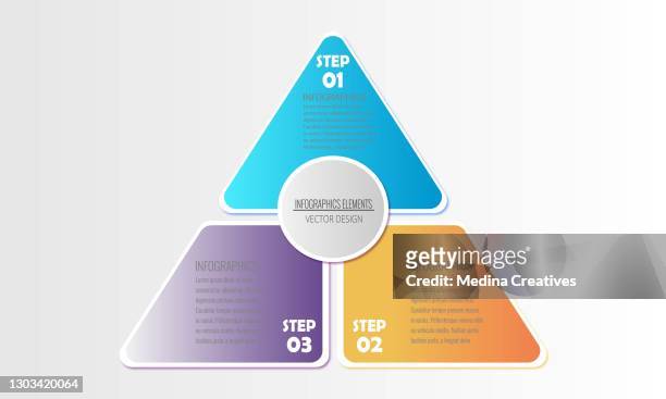 infographic template. steps options elements infographic template for website, ui apps, business presentation. - number 3 stock illustrations