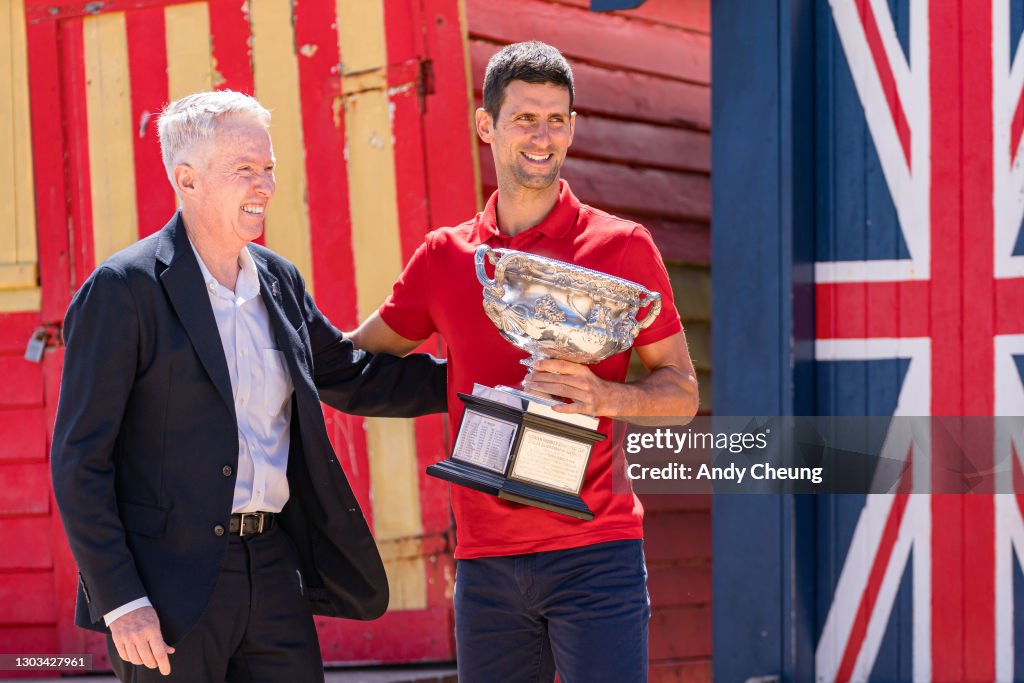 2021 Australian Open Men's Trophy Media Opportunity