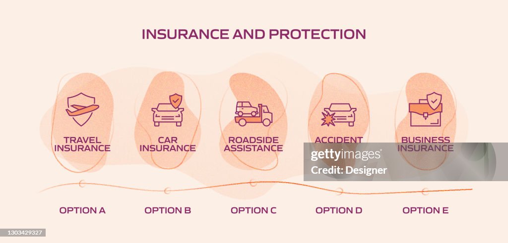Insurance And Protection Related Process Infographic Template Process ...
