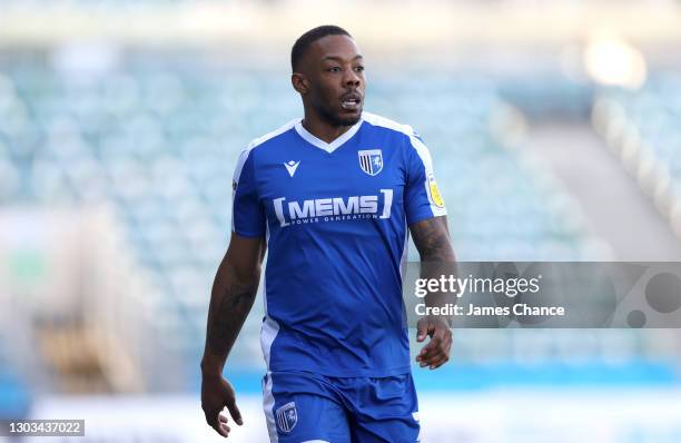 Ryan Jackson of Gillingham FC looks on during the Sky Bet League One match between Gillingham and Bristol Rovers at MEMS Priestfield Stadium on...