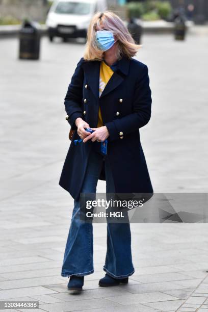 Kate Garraway sighting on February 22, 2021 in London, England.