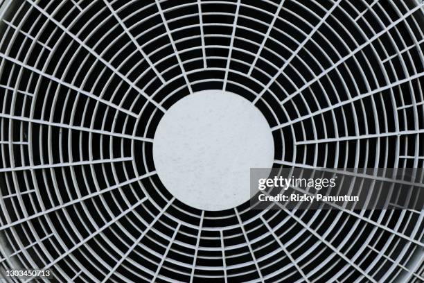 full frame shot of air conditioning fan - ventilator stock-fotos und bilder