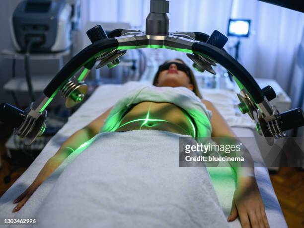 tratamento de emagrecimento a laser - medical laser - fotografias e filmes do acervo