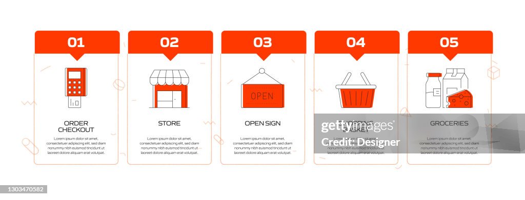 Shopping And Retail Related Process Infographic Template Process ...