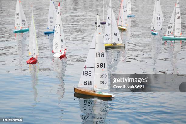 regatta - toy sailboat stock pictures, royalty-free photos & images