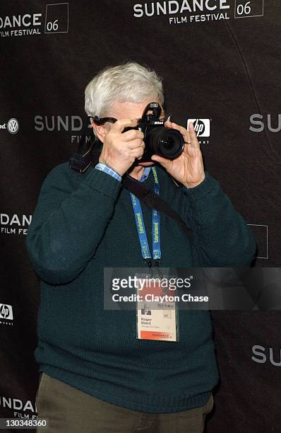 Roger Ebert during 2006 Sundance Film Festival - "The Illusionist" Premiere at Eccles in Park City, Utah, United States.