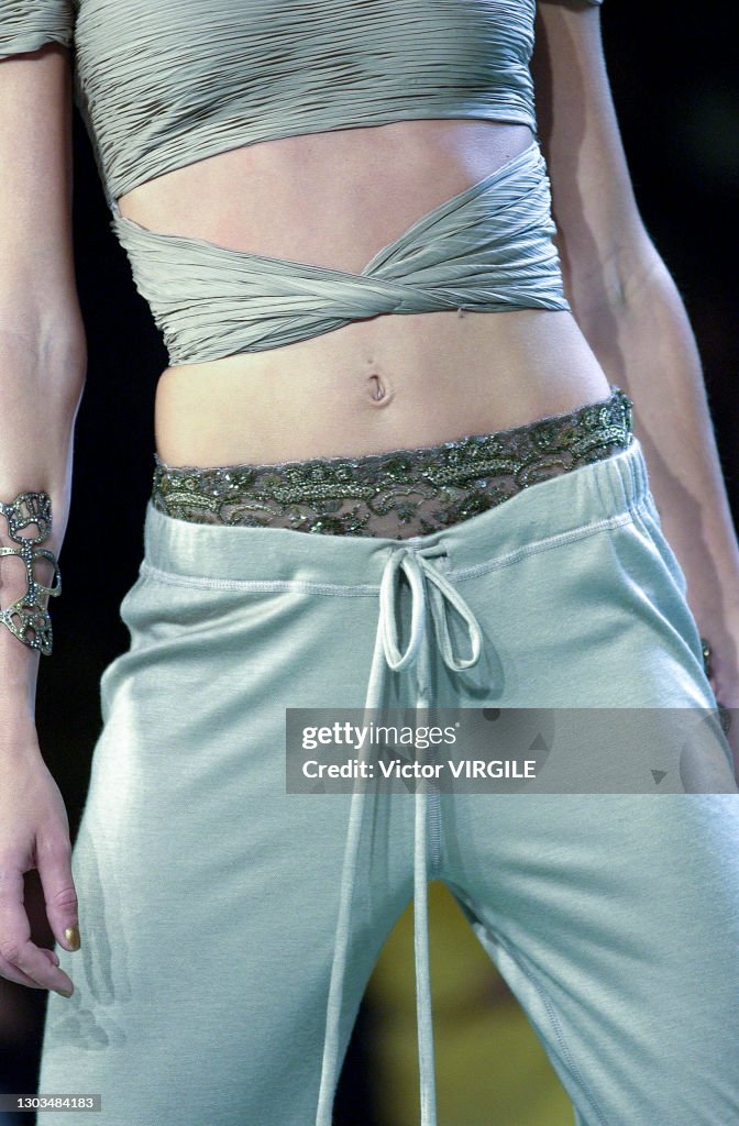 Models 2003 A model walks the runway during Valentino Ready to Wear Spring/Summer ...