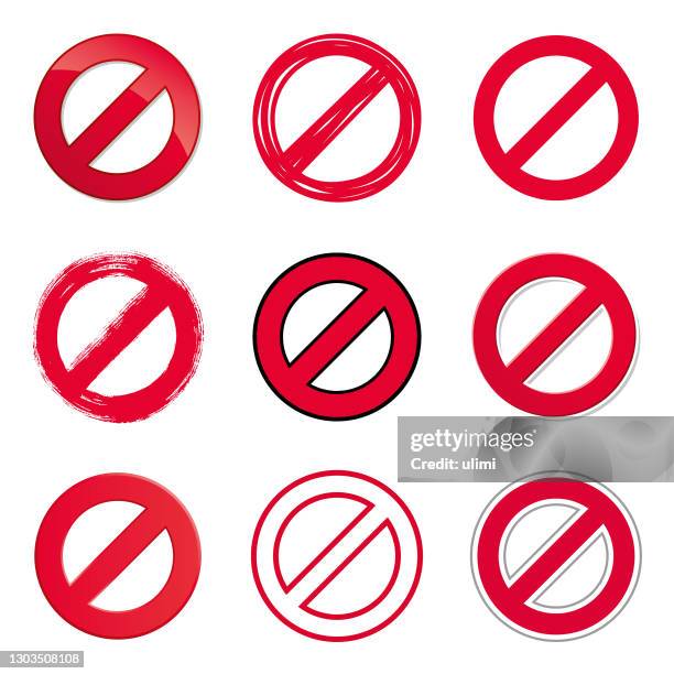 stockillustraties, clipart, cartoons en iconen met "nee"-teken - do not enter sign