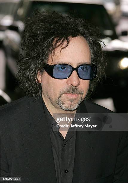 Tim Burton during The 78th Annual Academy Awards Nominees Luncheon - Outside Arrivals at Beverly Hilton Hotel in Beverly Hills, California, United...